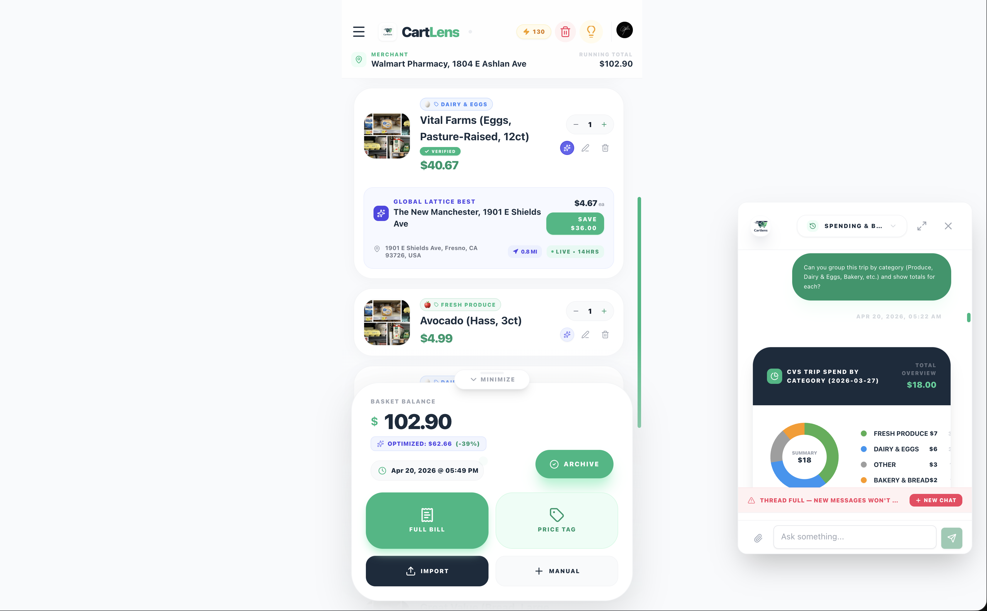 CartLens preview