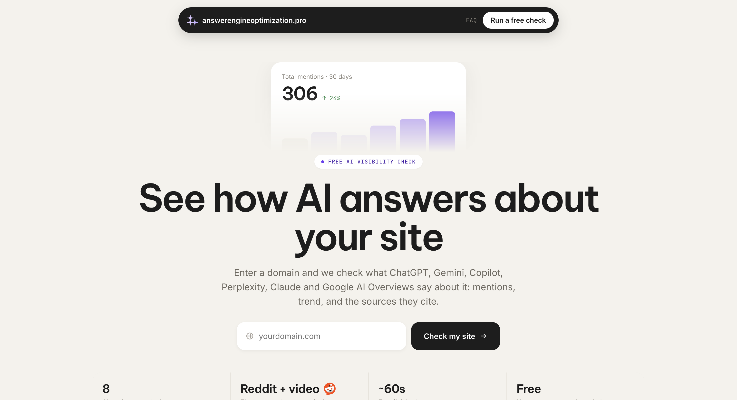 AI Visibility Checker screenshot 1