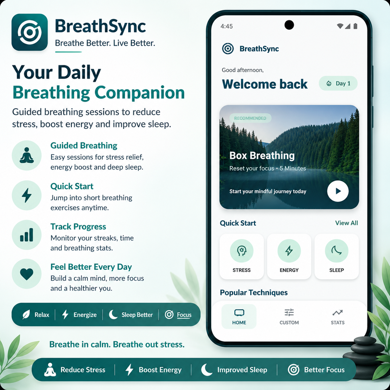 BreathSync - Breathing Exercise preview