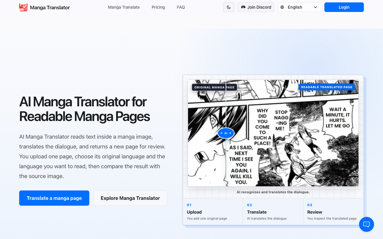 Manhwa Translator preview