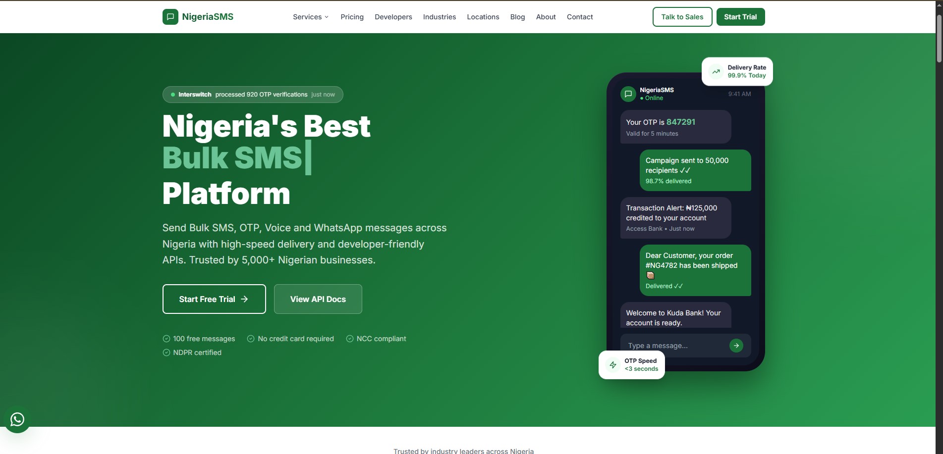 NigeriaSMS preview