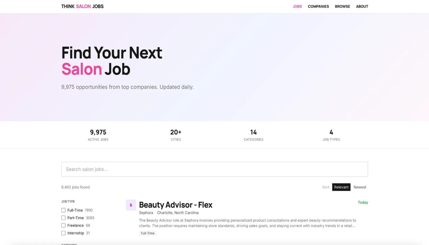 Think Salon Jobs preview