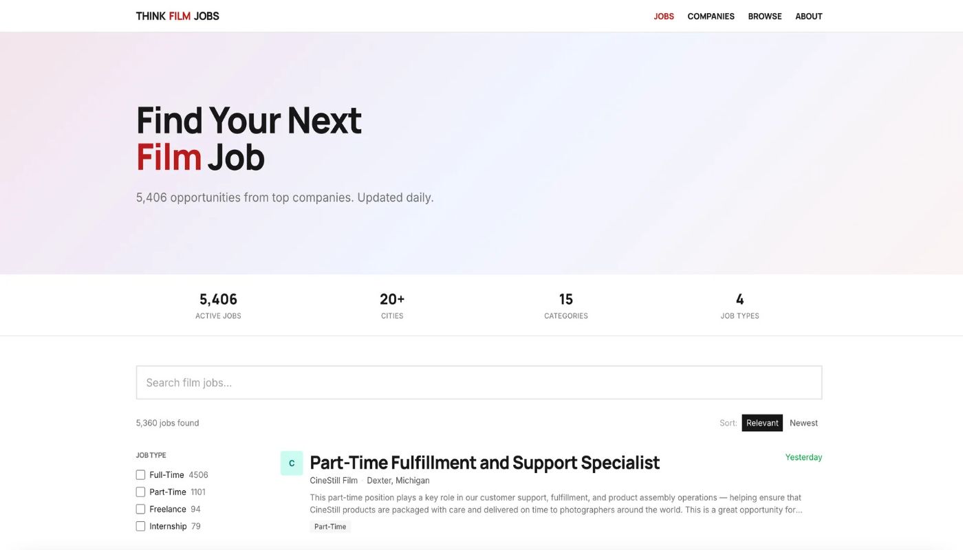 Think Film Jobs preview