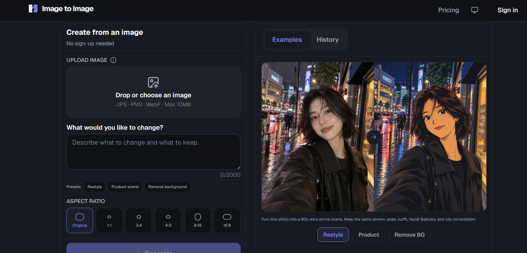 Image to Image preview