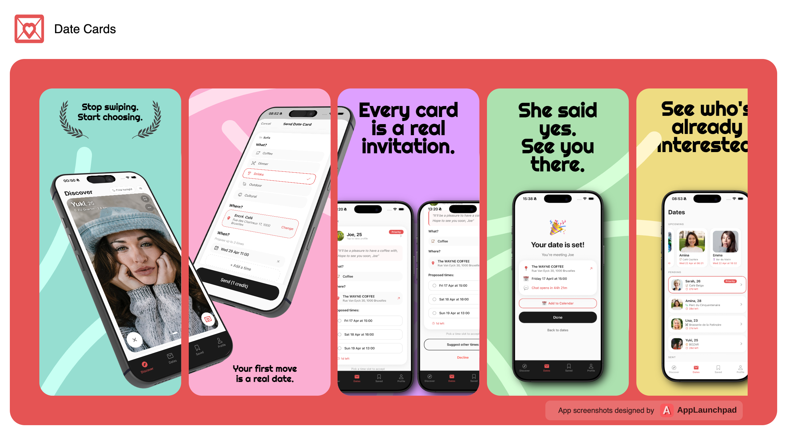 Date Cards — The dating app where your first move is a real date preview