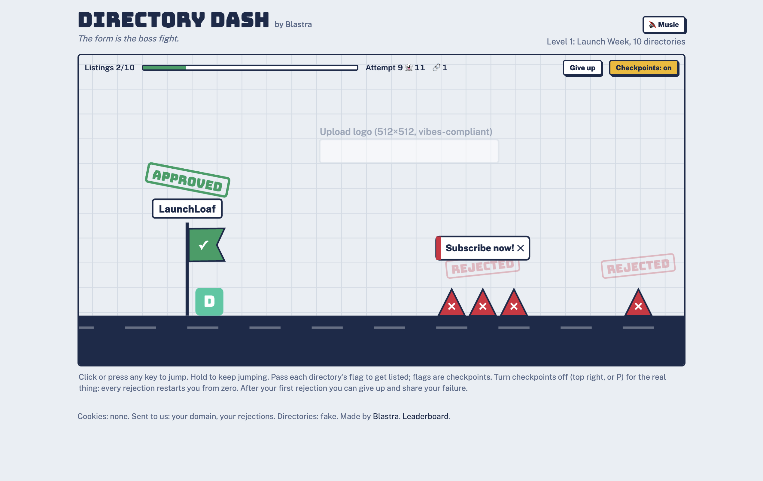 Directory Dash preview