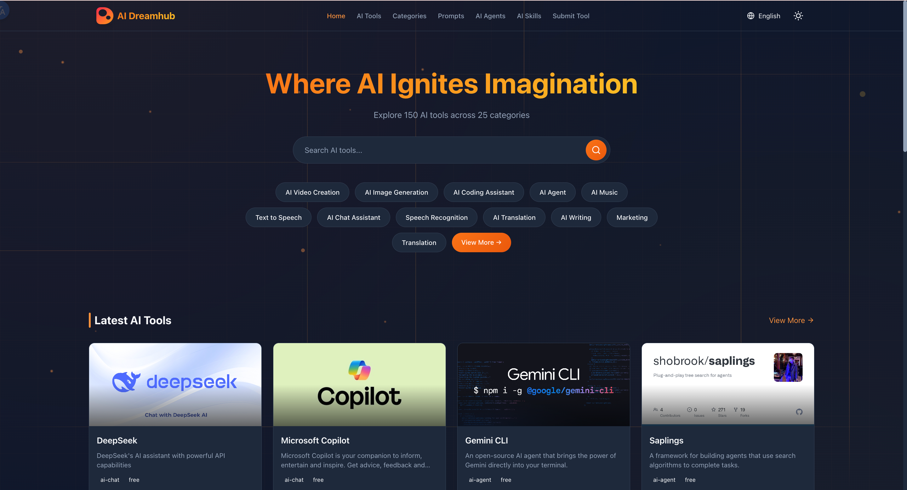AI Dreamhub - Best AI Tools Directory 2026 | Where AI Ignites Imagination preview
