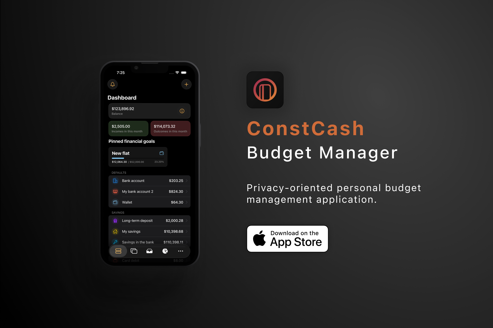 ConstCash: Budget Manager screenshot 1