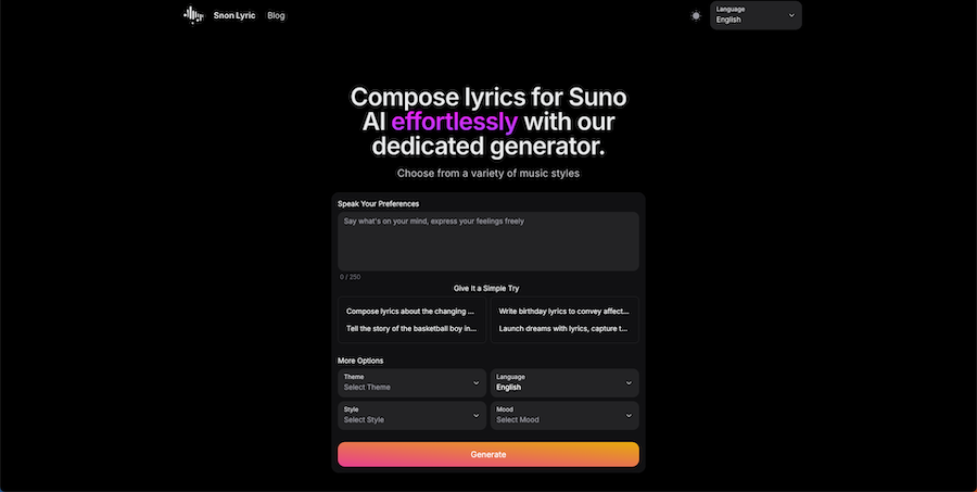 Snon Lyric screenshot 1