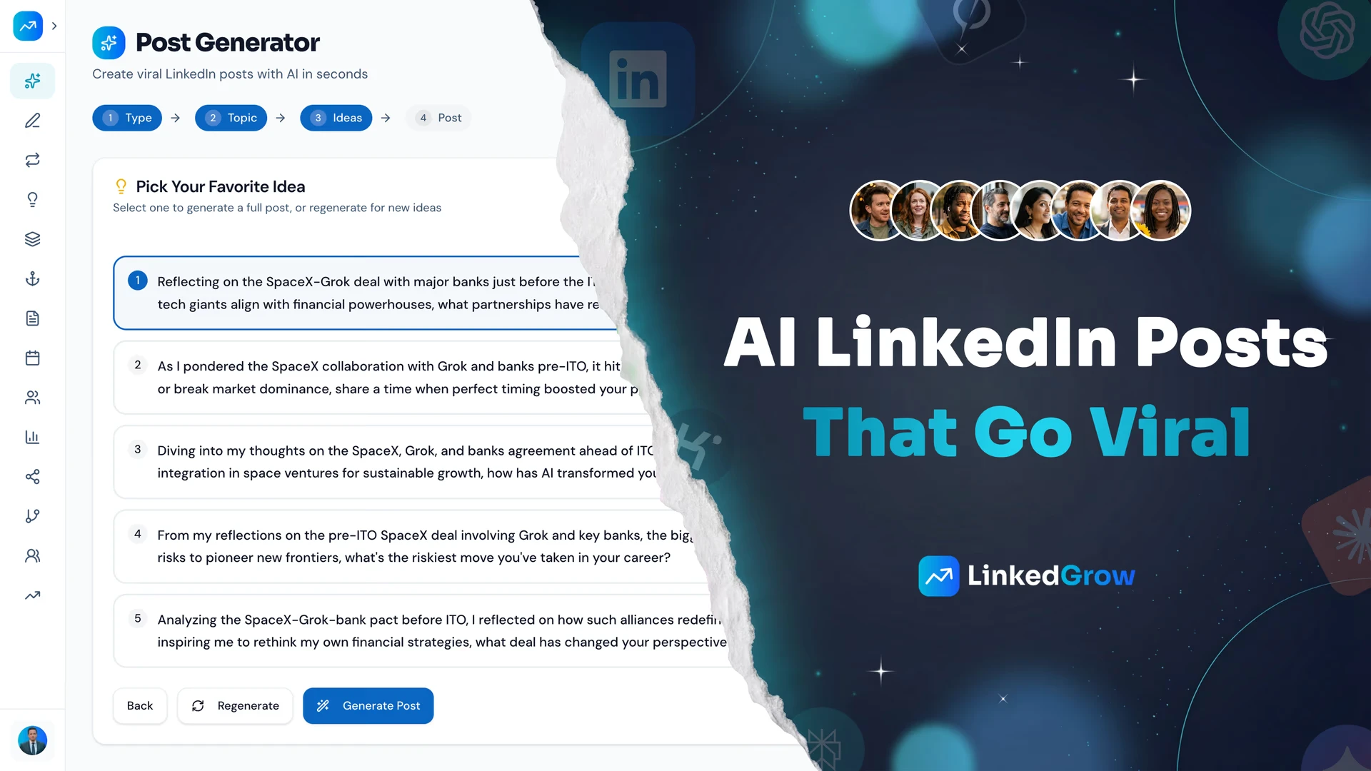 LinkedGrow preview