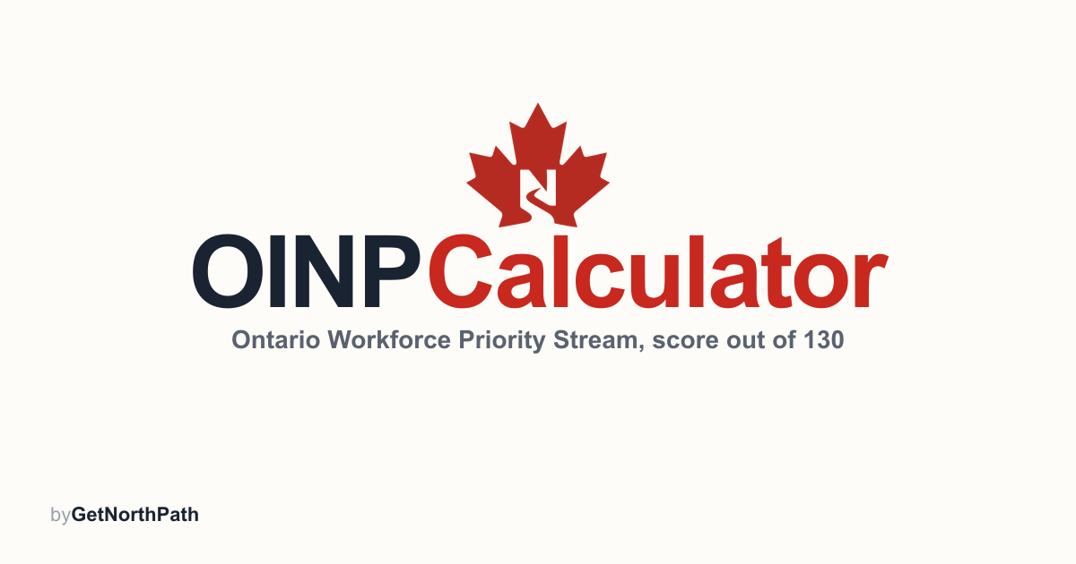 OINP Points Calculator preview