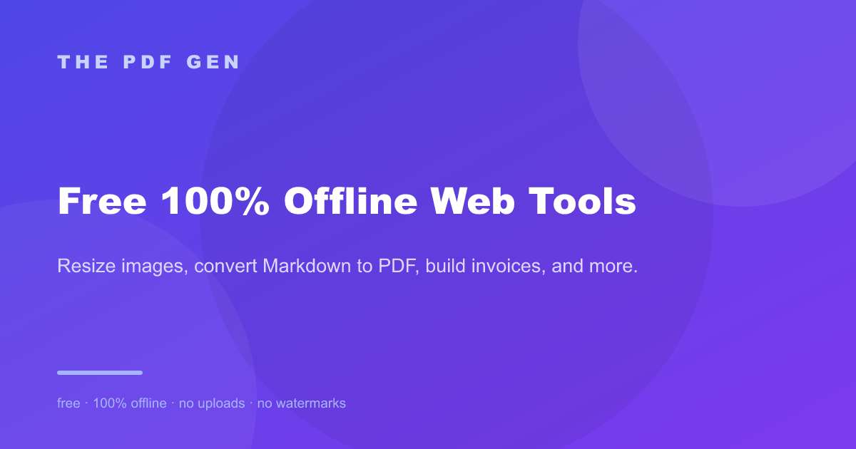 The PDF Gen screenshot 1