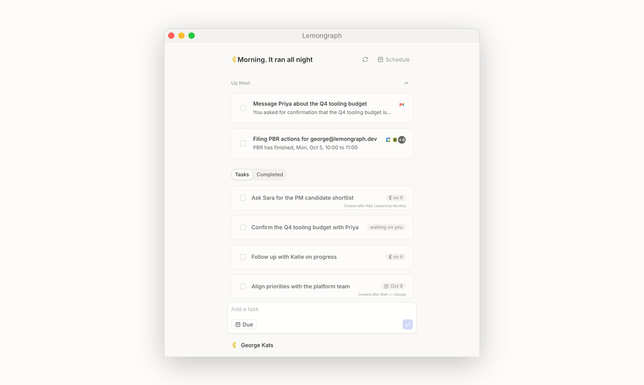 Lemongraph preview