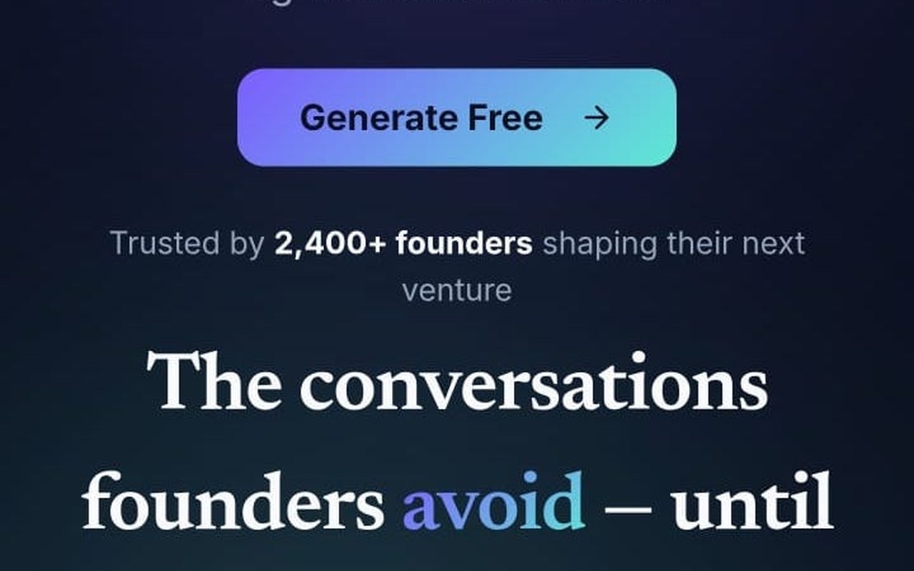 FounderAgreement.com preview