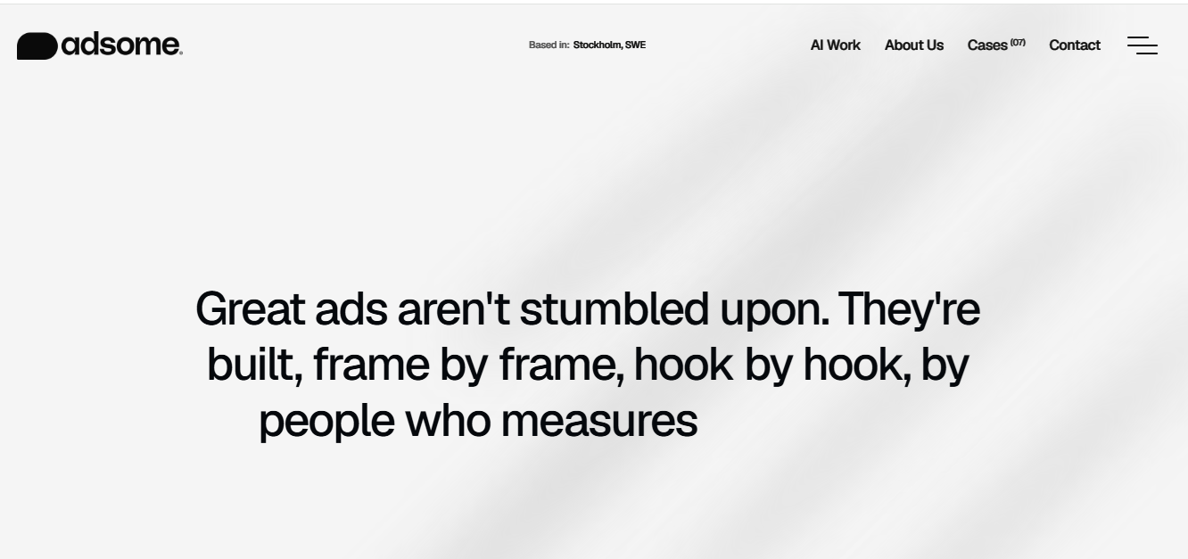 Adsome Film website preview