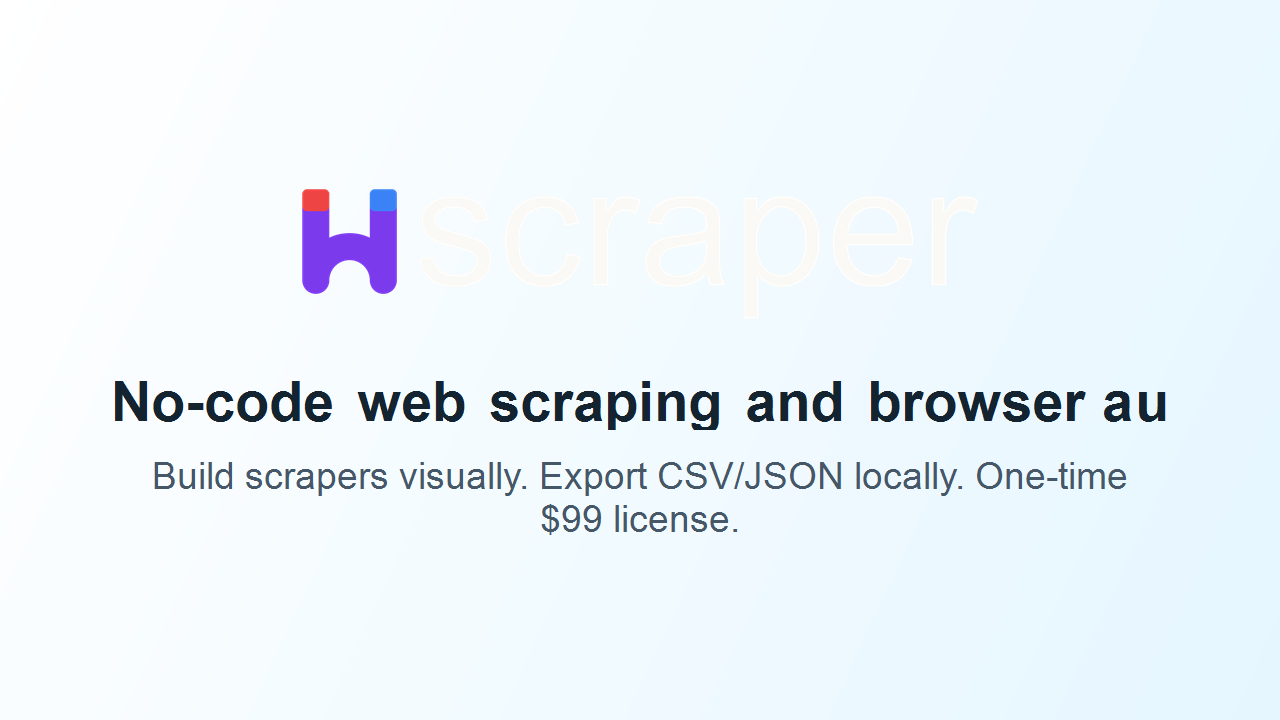 UScraper preview