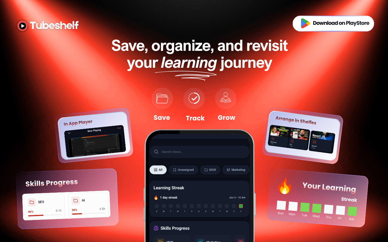 TubeShelf preview