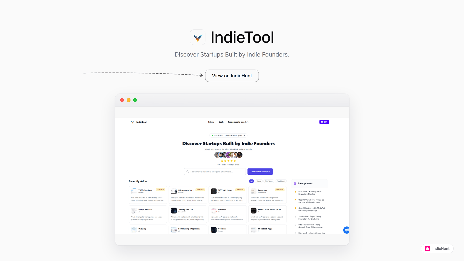 Discover Indie Startups: How IndieTool Connects Founders