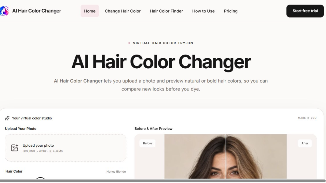 AI Hair Color Changer preview