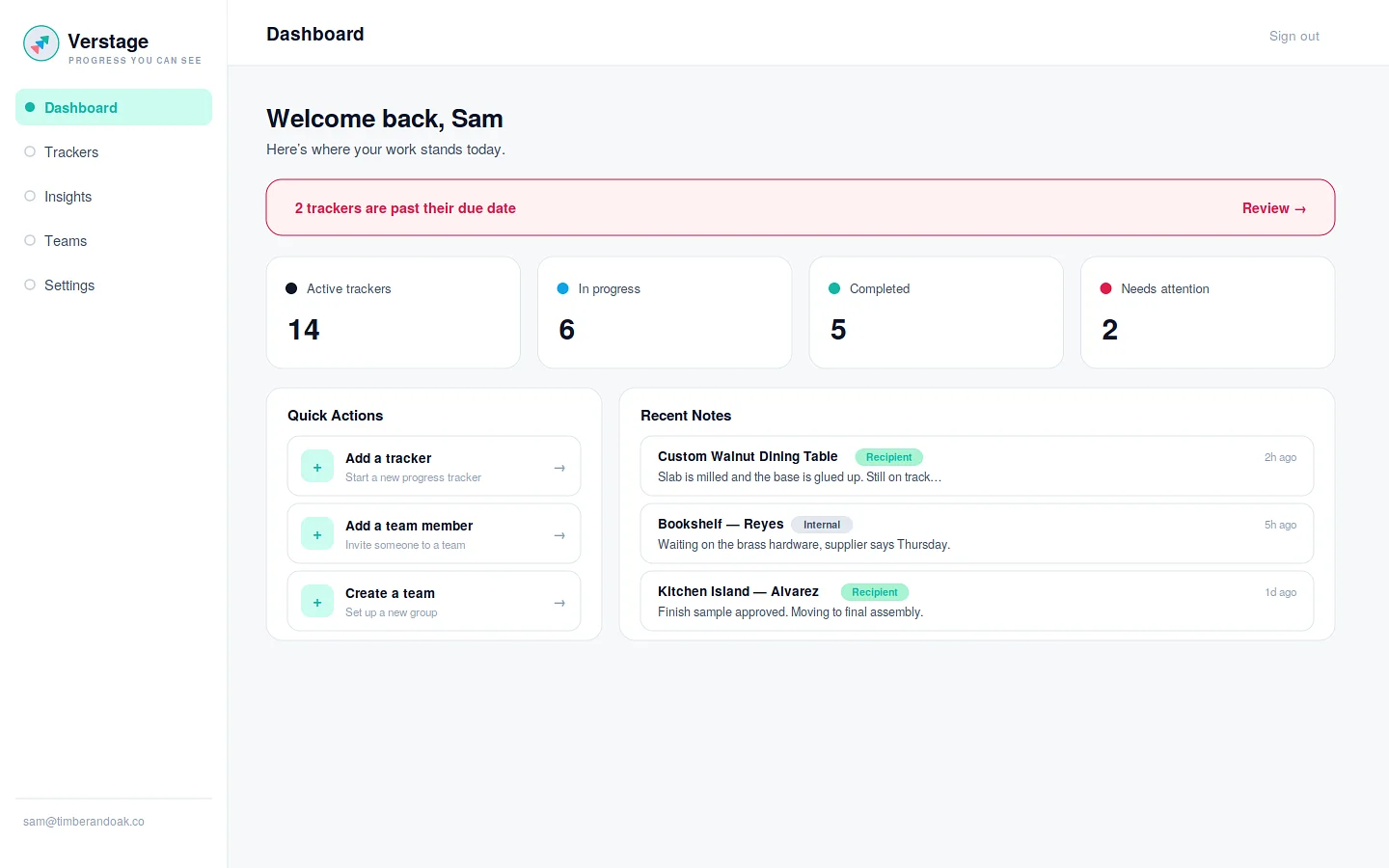 Verstage preview