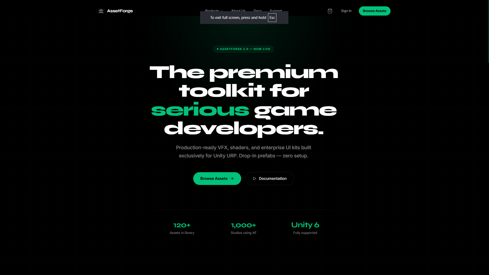 AssetForge — Premium Unity Assets preview
