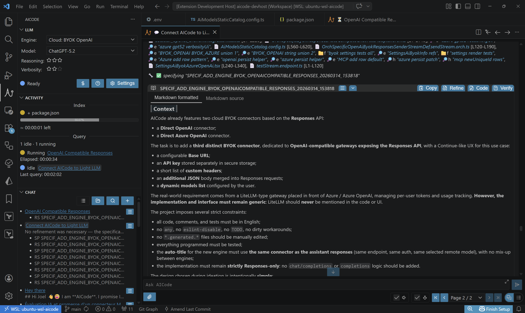 AICode, the only AI coding agent capable of maintaining legacy enterprise software. preview