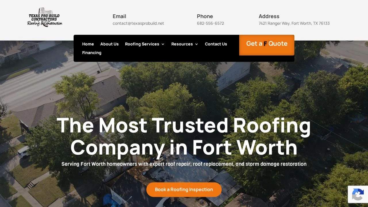 Texas Pro Build website preview
