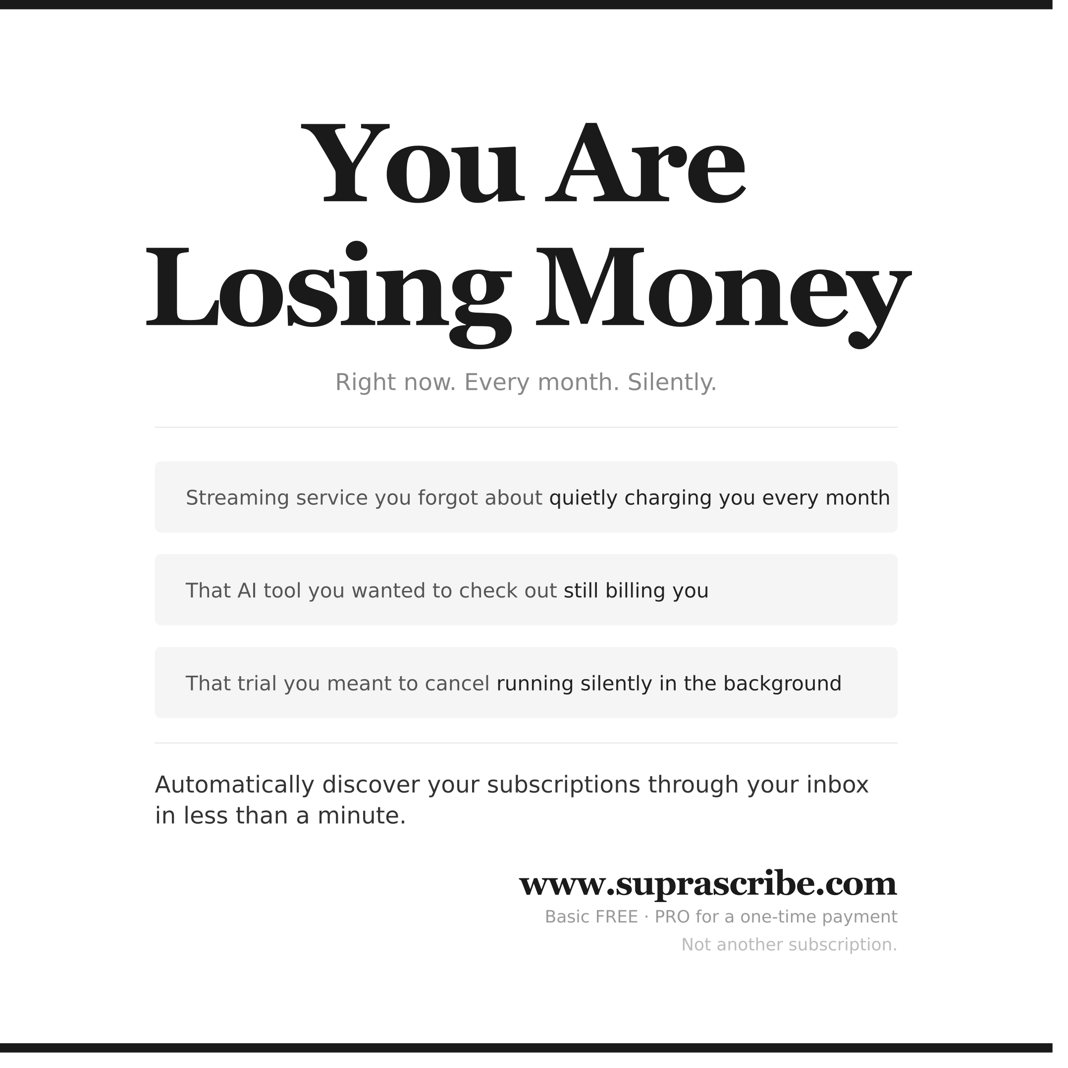 Suprascribe website preview