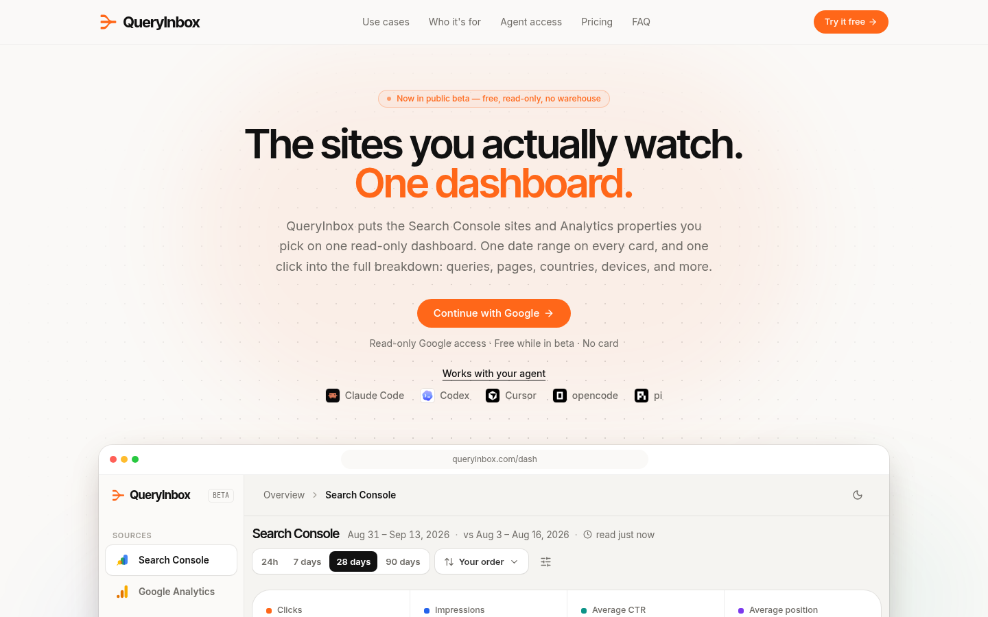 QueryInbox preview