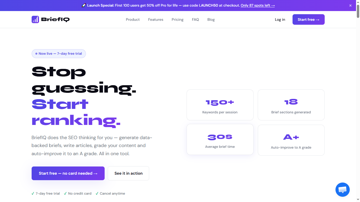 AI SEO Brief Generator preview