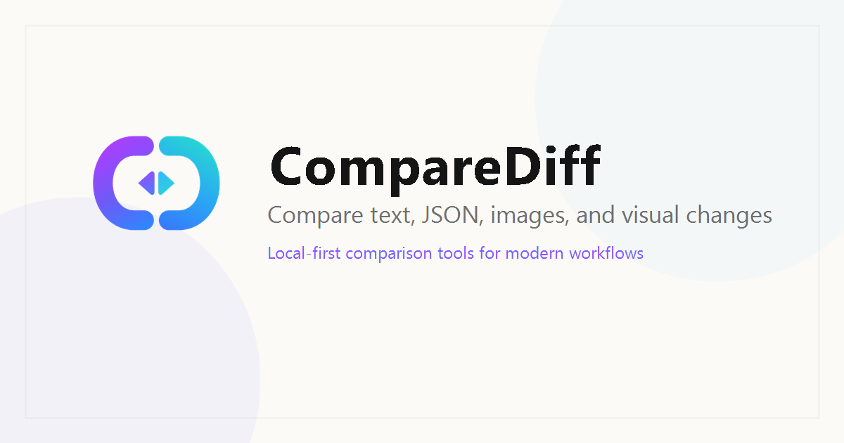 CompareDiff screenshot 1