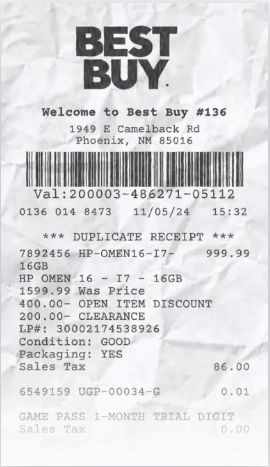 Online Receipt Maker preview