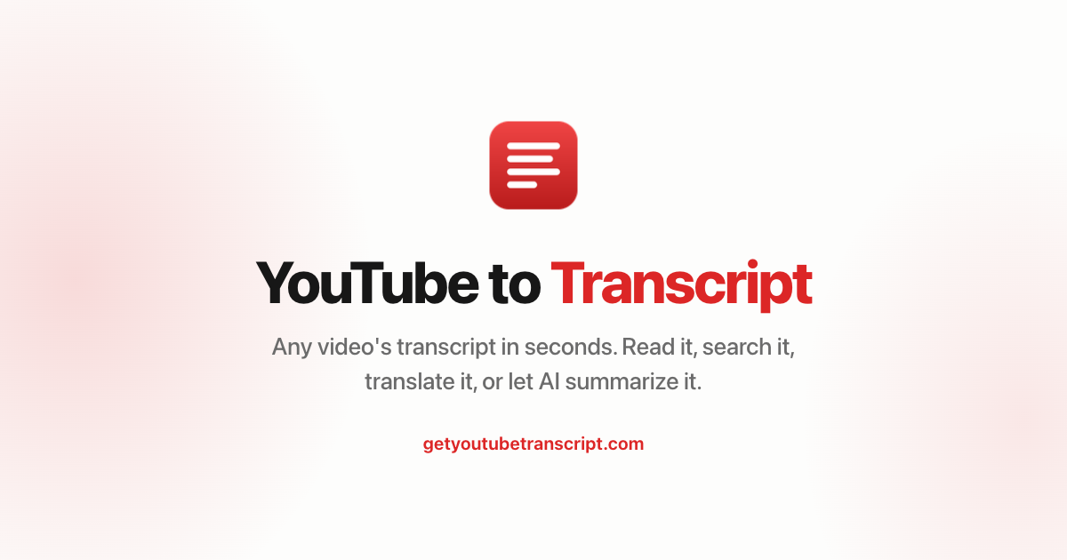 GetYouTubeTranscript preview