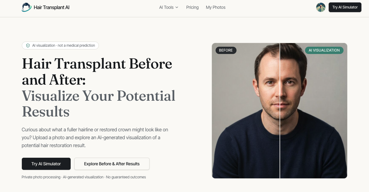 Hair Transplant AI preview