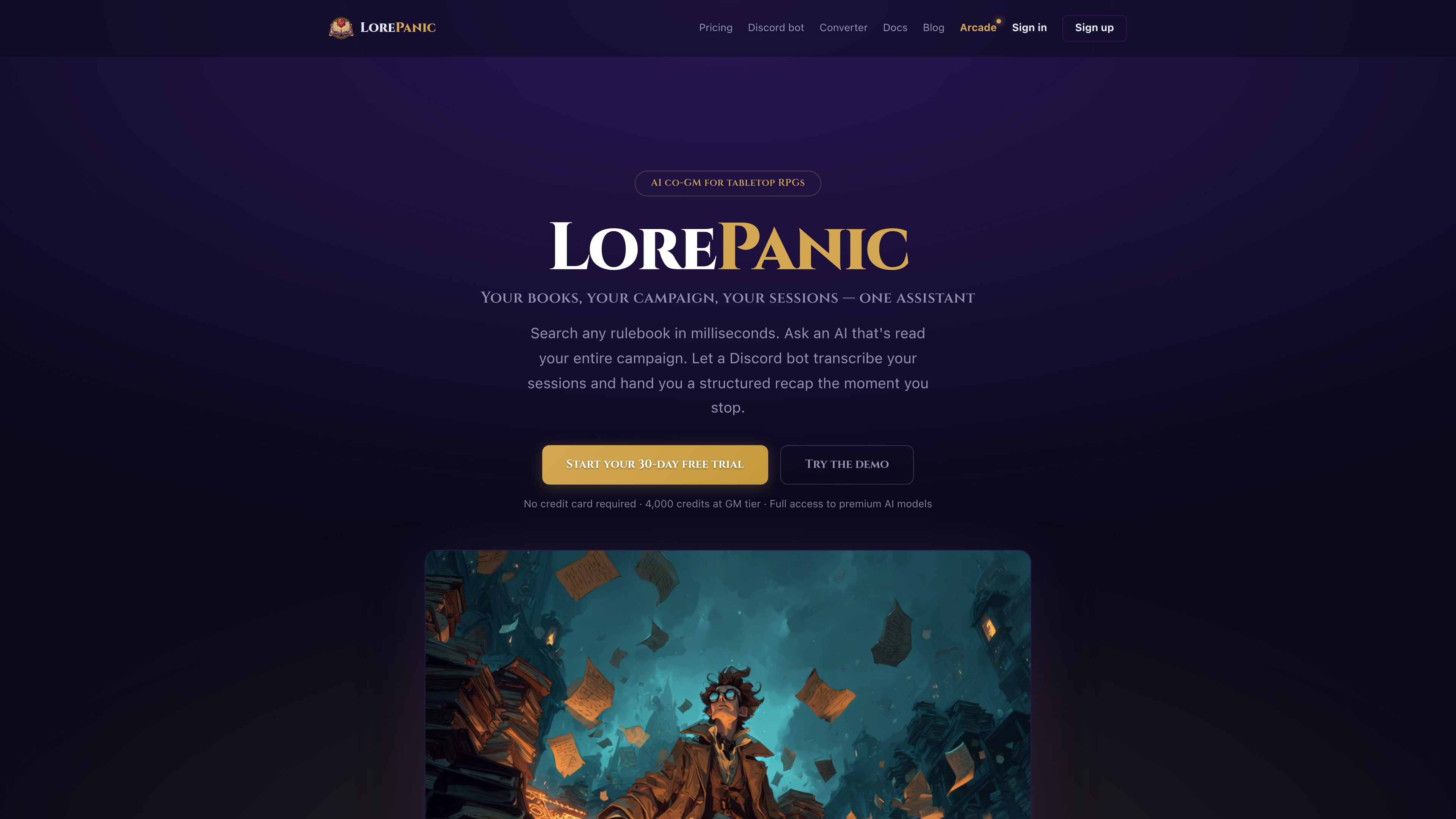 Lore Panic: Your Essential Co-GM for Tabletop RPGs