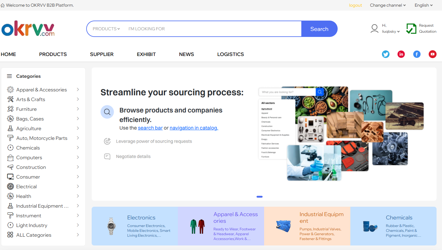 B2B Platform For Suppliers，China Product Directory，Wholesale Marketplace free Platform - okrvv.com website preview