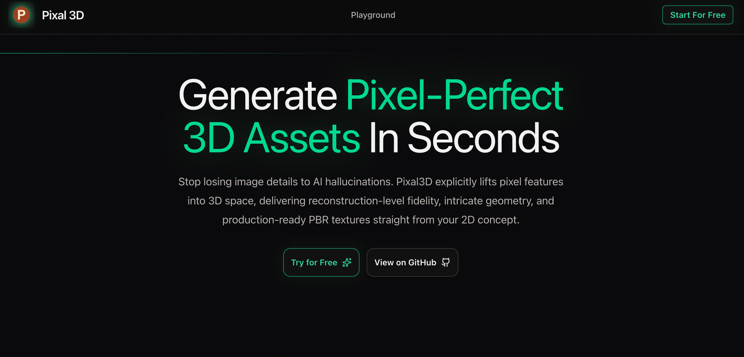 Pixal3D - Pixel-Aligned High-Fidelity Image to 3D Generation website preview