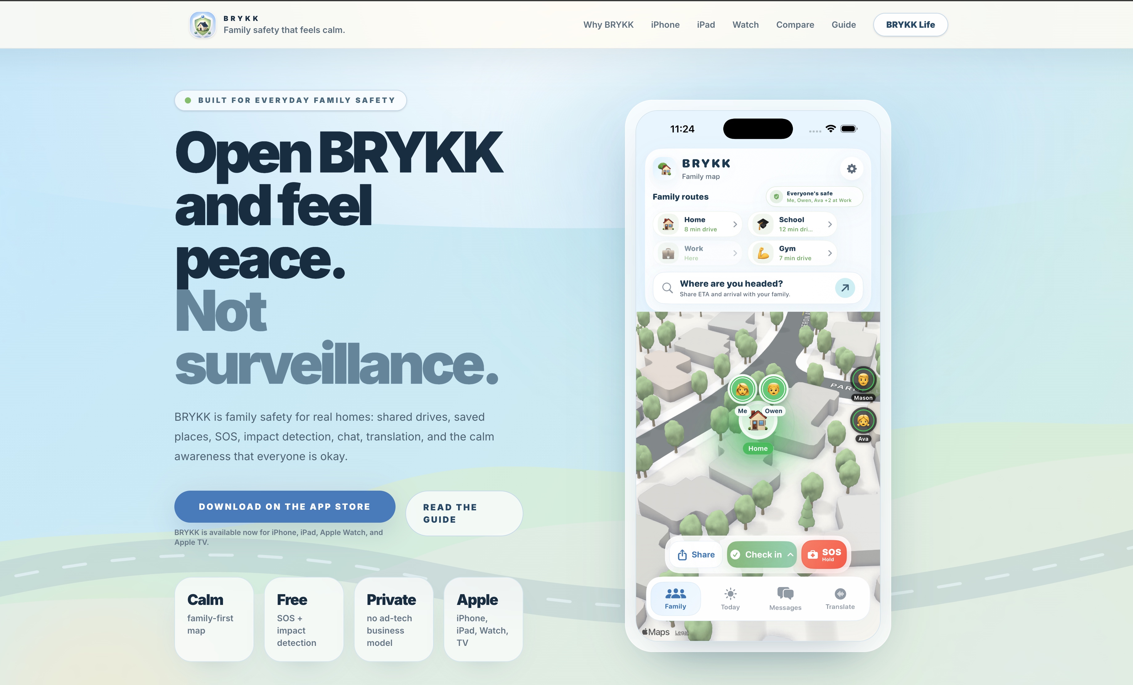 BRYKK — Family Safety App preview