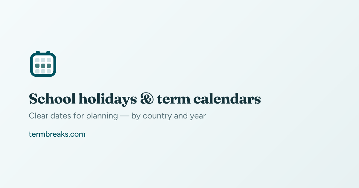School Holidays & Term Breaks Worldwide preview