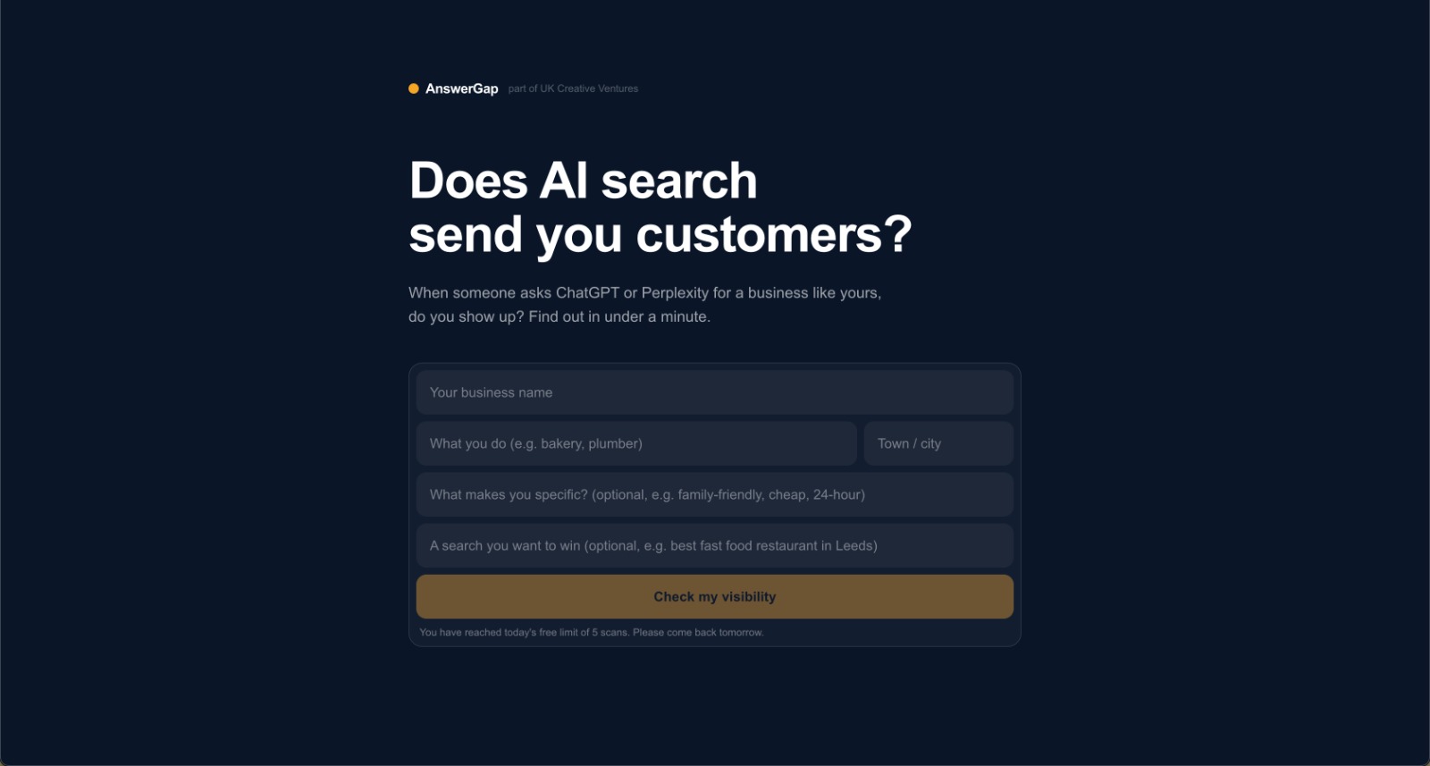 AnswerGap preview