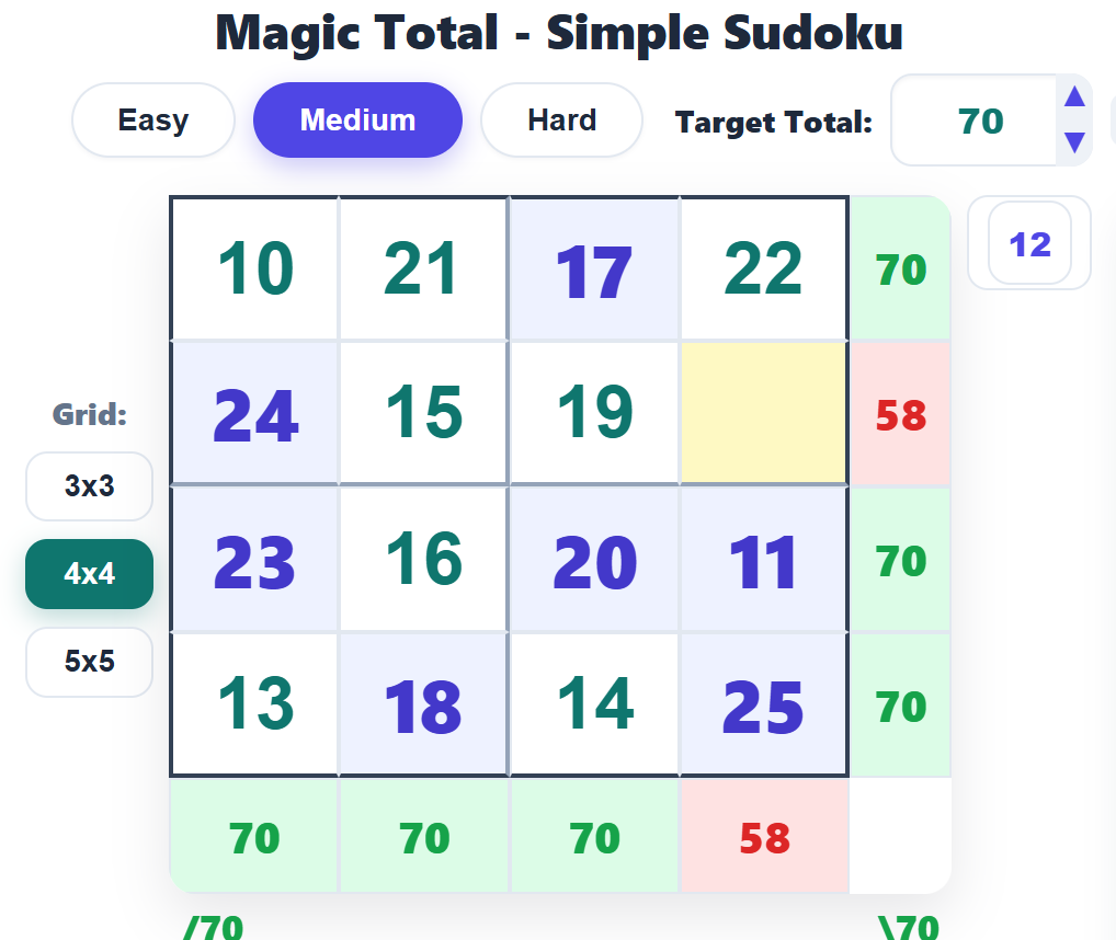Simple sudoku preview