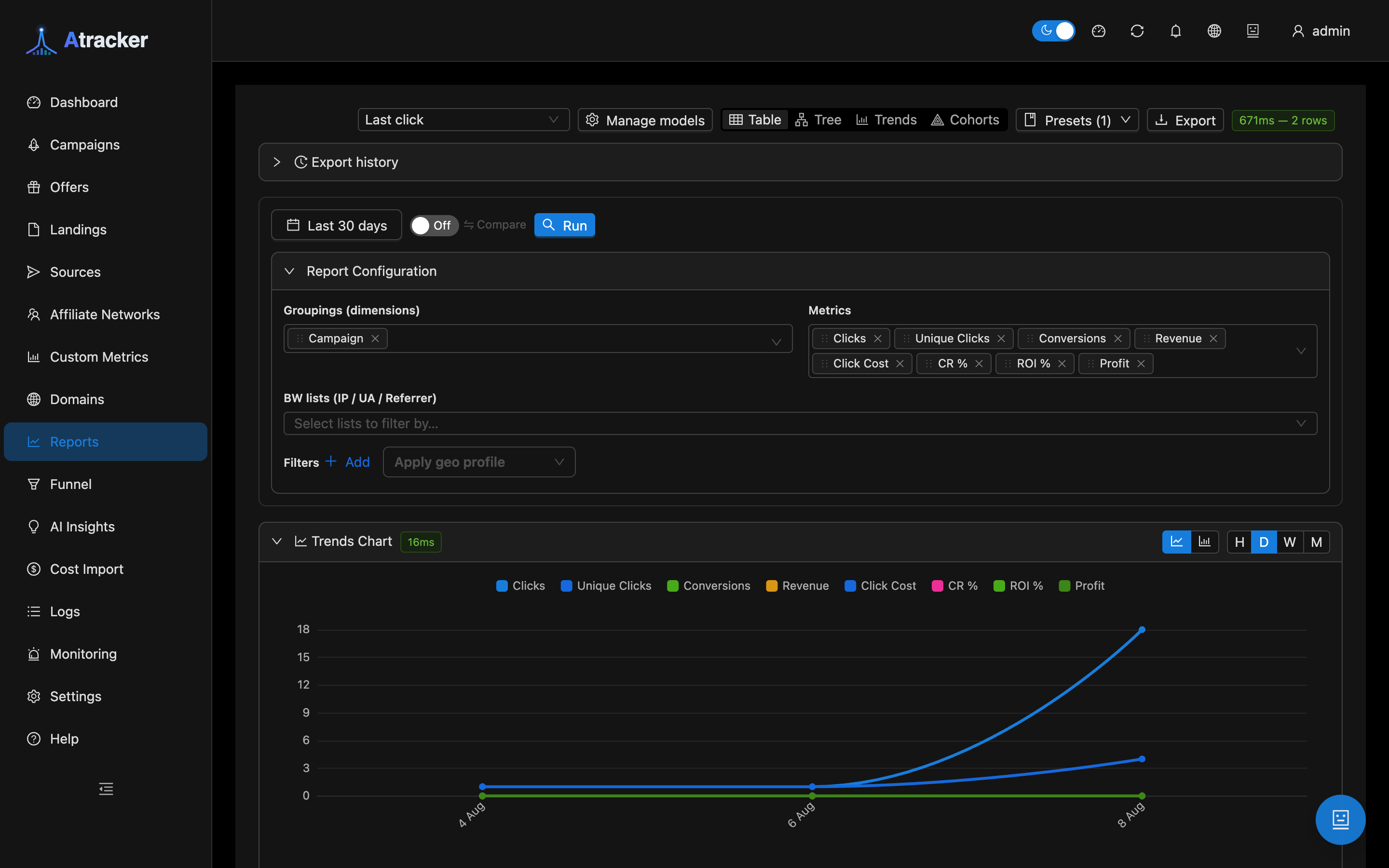 Atracker screenshot 1