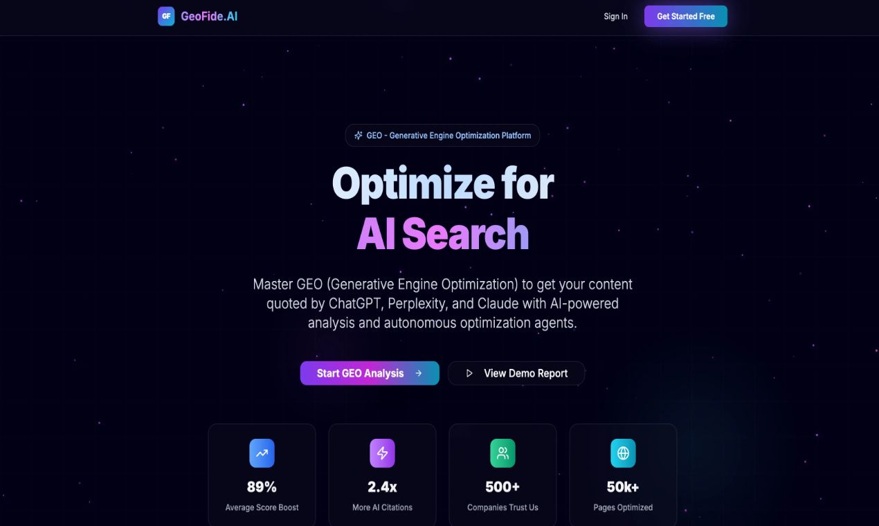GeoFide AI preview