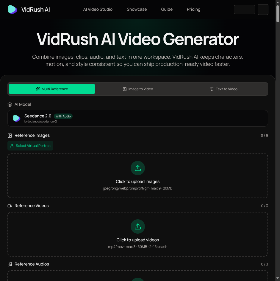 VidRush AI screenshot 1