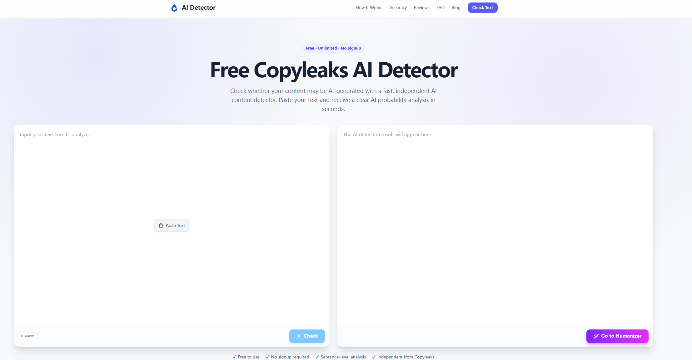 AI Detector preview