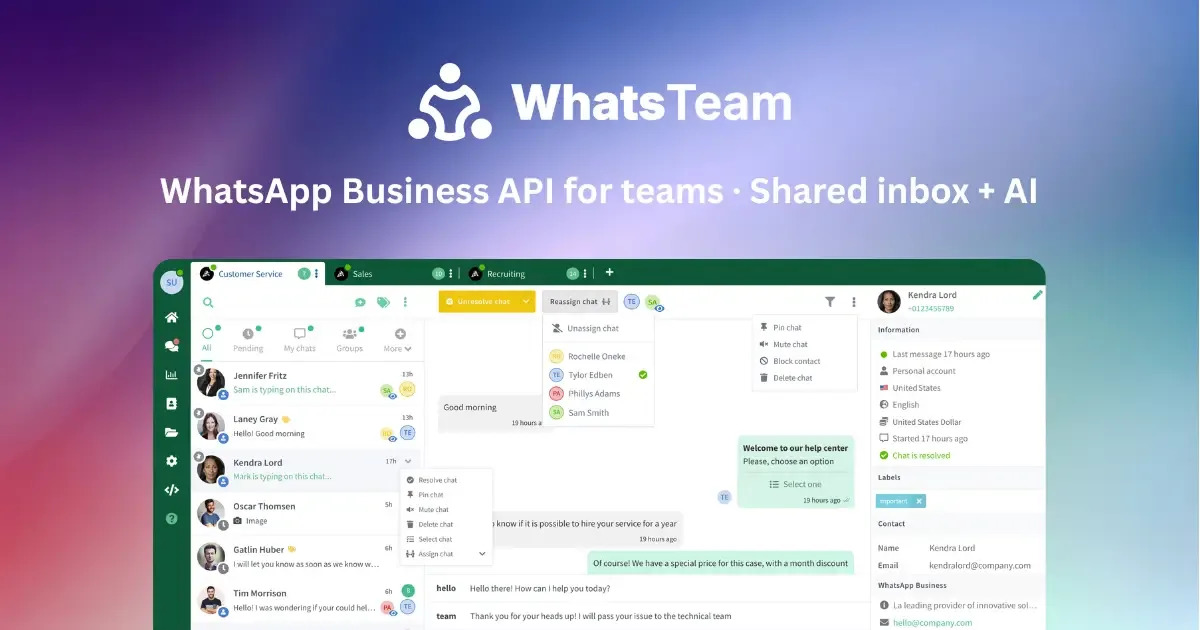 WhatsTeam preview
