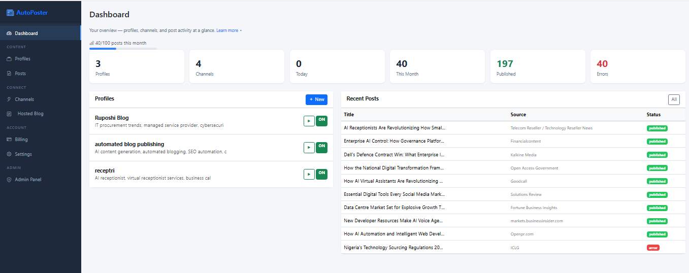 AIBlogMax preview