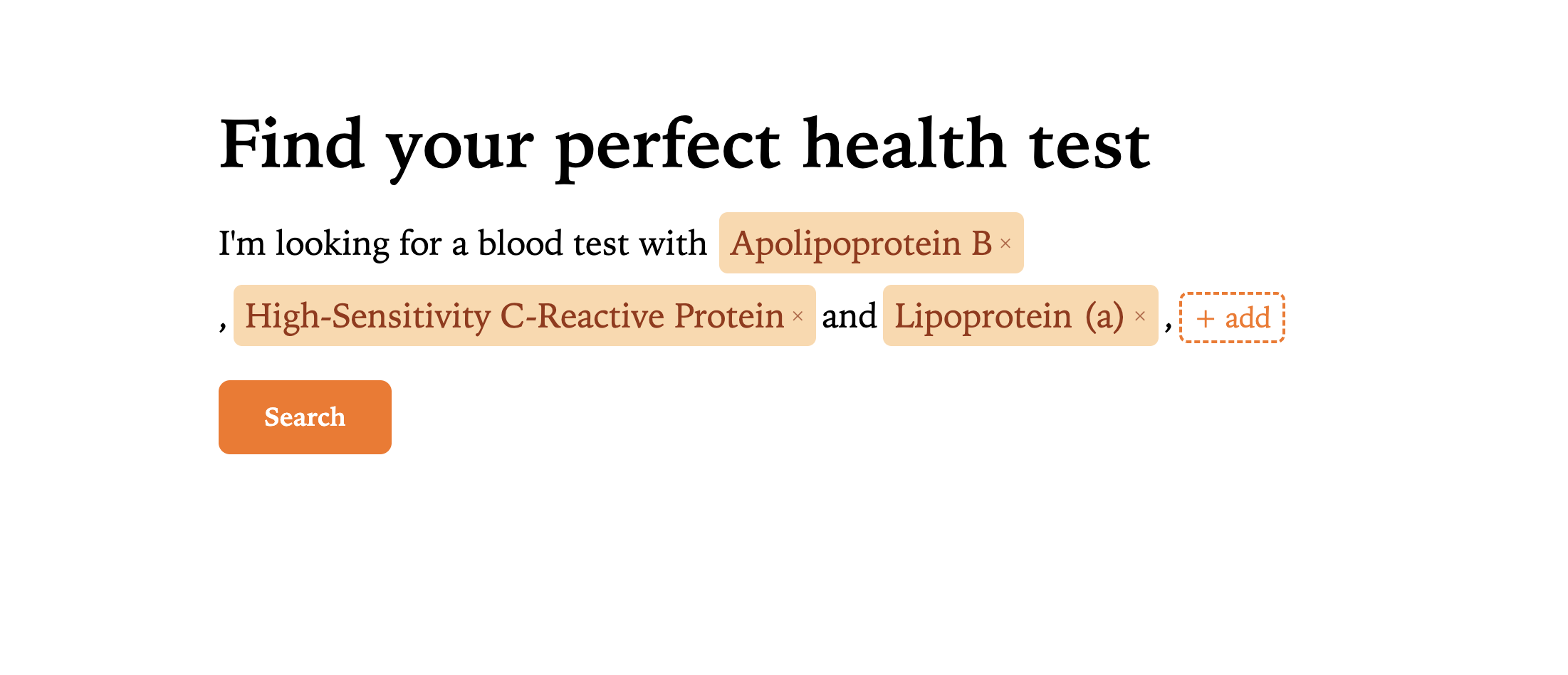 Blood Test Comparison preview