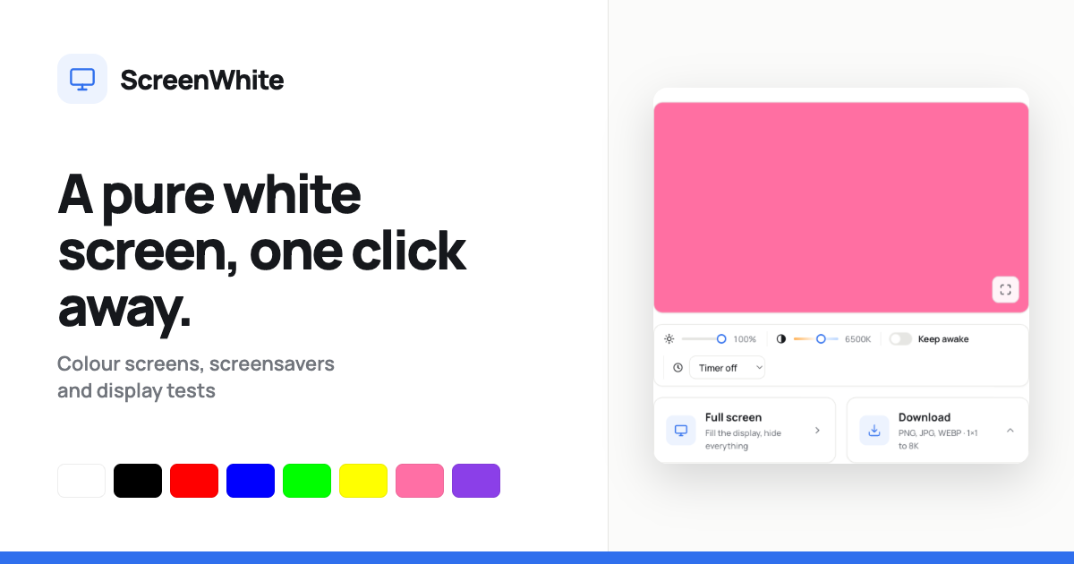 ScreenWhite screenshot 1