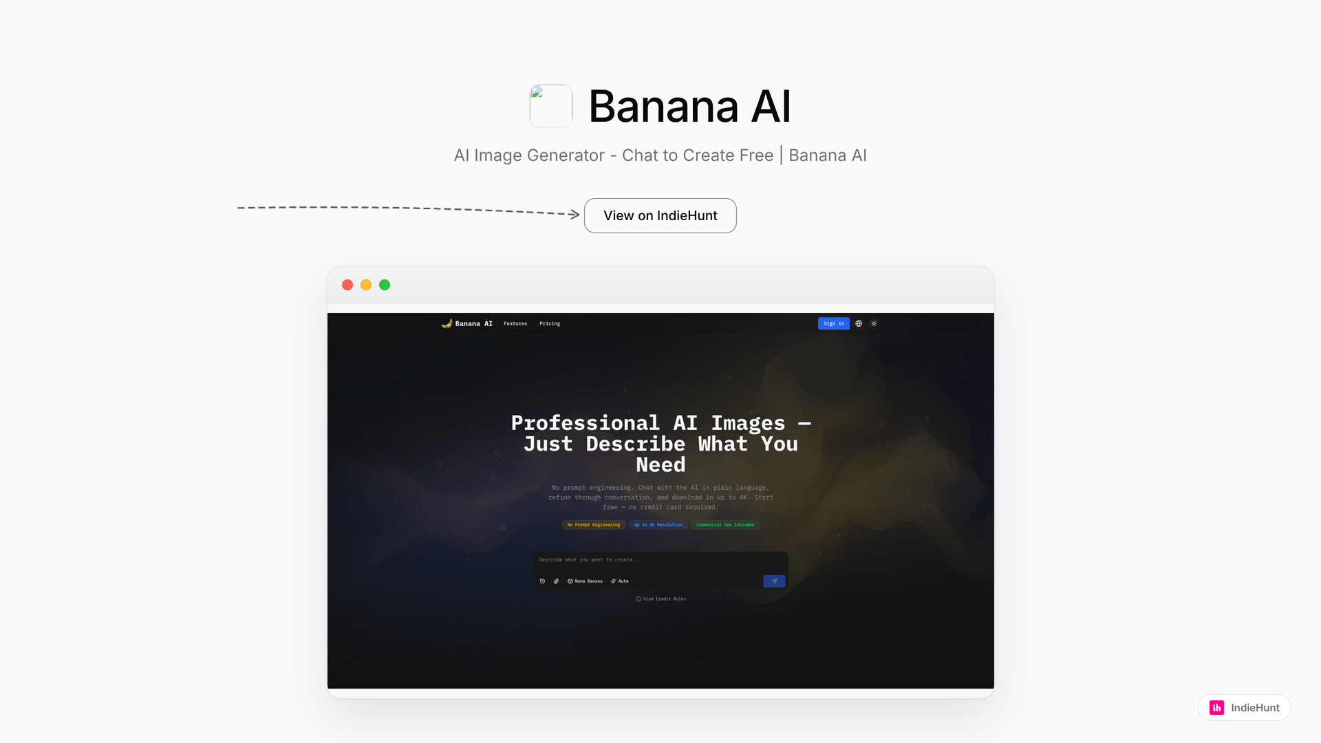 Effortless Image Creation for Indie Founders with Banana AI
